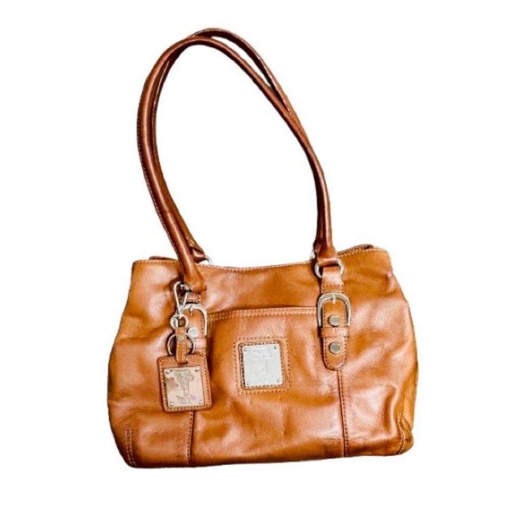 TIGNANELLO Vintage Y2K Buttery Leather Leather Shoulder Tote | Detachable Straps